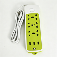 Stop Kontak Grosir Pabrik Anjehold 6 Outlet 3 USB Pengisi Daya Desktop Multi Plug Dapat Dipasang di Dinding untuk Kantor