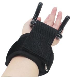 웨이트 리프팅 고리 그립 손목 랩 핸드바 손목 스트랩 포함 체육관 피트니스 고리 웨이트 스트랩 턱걸이 파워 리프팅 장갑 - Product Image 5