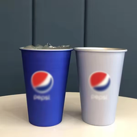 Nouvelle tasse ronde artisanale personnalisable avec logo imprimable, 8 oz, en aluminium écologique, changeant de couleur, pour le camping, l'espresso, portable, pour les fêtes