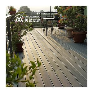 Plancher composite WPC classique résistant aux intempéries pour bateaux et yachts, revêtement de sol PVC WPC en gros - Product Image 1