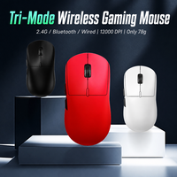 Souris de jeu sans fil G298 tri-mode, 12000 DPI, capteur optique haute précision, rechargeable, légère, ergonomique, souris de sport électronique