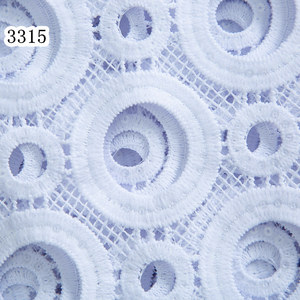 3315 pur blanc africain <span class=keywords><strong>Guipure</strong></span> cordon dentelle tissu doux luxe nigéria cordon dentelle tissu avec paillettes pour femmes robes élégantes - Product Image 3