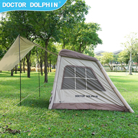 Couverture de camping gonflable automatique portable Oxford, double couche, anti-moustiques, imperméable, en maille haute densité, quatre saisons, pour couples