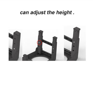 Cão preto levantado altura ajustável elevado dois potes - Product Image 5