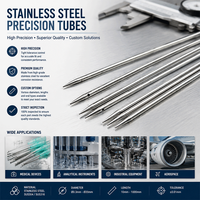 Tige tubulaire personnalisée en acier inoxydable 304, usinée CNC de précision 5 axes, usinage par électroérosion à fil, pièces médicales, dentaires, aérospatiales, OEM ODM