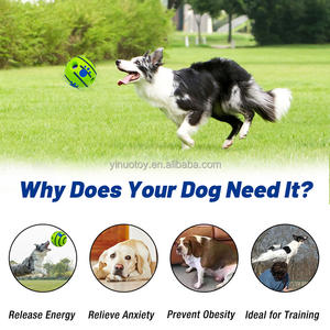 Palla da Gioco Classica Verde per Cani, Giocattolo Interattivo Rotolante da Masticare per Alleviare l'Ansia, Prevenire l'Obesità e Favorire il Rapporto Divertente - Product Image 3