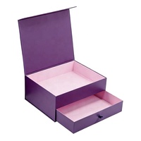 Boîte cadeau magnétique en carton avec tiroir coulissant, impression personnalisée de votre design, avec logo personnalisé