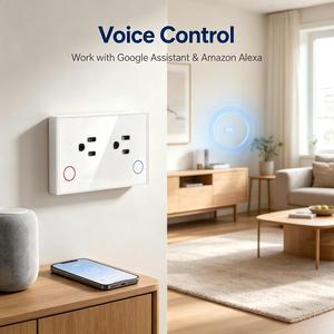 Prise intelligente UBARO US Standard 15A Tuya Zigbee avec mesure de la consommation et minuterie à distance via application, compatible Google Assistant et Alexa Voice - Product Image 6