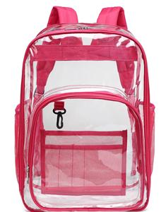 <b>Transparent</b> PVC Student School <b>Bag</b> Thickened Waterproof Large Capacity Outdoor Travel Clear Backpack Custom Printed Logo - Product Image 5