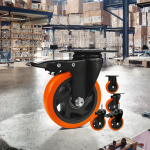 1,5 Zoll Stahl-Mittellast-Industrierollen mit Drehgelenk für Wagen, Trolleys und Werkzeuge, OEM-Logo möglich - Product Image 3