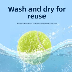 Balle d'entraînement sonore en gel de silicone élastique pour chien, résistante aux morsures, pour le nettoyage des dents, jouet de mastication et d'amusement de petite taille - Product Image 2