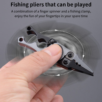 Pince à pêche multifonctionnelle en alliage d'aluminium OEM, pince à poisson, anti-dérapante, déclipsant les hameçons, coupe-ligne de pêche