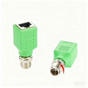 Adattatore Ethernet Industriale M12 X Code 8 Pin Maschio RJ45 Schermato con Cavo, Contatti in Rame Placcato Oro, Alloggiamento in PVC per Automazione - Product Image 4