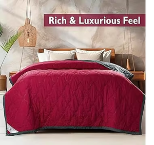 ผ้านวมไมโครไฟเบอร์แบบกลับด้านได้ใหม่คุณภาพสูงนุ่มพิเศษน้ำหนักเบามีคุณภาพระดับพรีเมียมและซับพรีเมี่ยม - Product Image 4