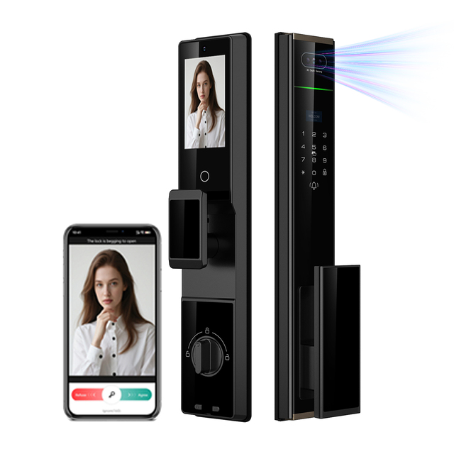 TOLINK P70 Security Door Tuya WiFi IP65 Waterproof Electronic Smart Door Lock with 3D Face Recognition