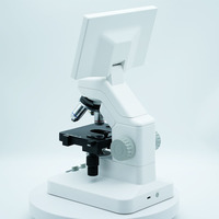 Microscopio Digital C-300 con Pantalla IPS HD de 7 Pulgadas, Zoom de 1200X, Microscopio con Video HDMI, Luces Dobles, Soporte Metálico, Almacenamiento TF, Aplicación WiFi