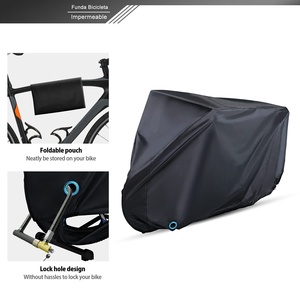 Funda de Bicicleta Personalizada de Poliéster con Revestimiento de PU, Resistente a los Rayos UV e Impermeable, para Bicicletas de Carretera, Cruceros, BMX, Ajuste Universal, Uso en Exteriores - Product Image 3