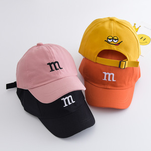 Casquette bébé en PVC 6 panneaux, toutes saisons, <span class=keywords><strong>1</strong></span>-3 ans, style coréen, unisexe, lettre M, baseball, taille unique, protection <span class=keywords><strong>solaire</strong></span>, chapeau <span class=keywords><strong>pour</strong></span> enfants - Product Image 4