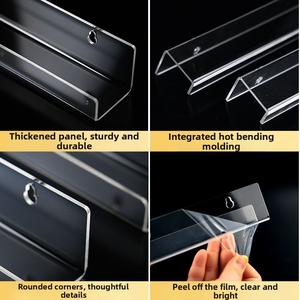 Estante de Pared para <span class=keywords><strong>Discos</strong></span> de Vinilo de Acrílico Transparente, Directo de Fábrica, para <span class=keywords><strong>Discos</strong></span> de 12 Pulgadas, Venta al Por Mayor - Product Image 4