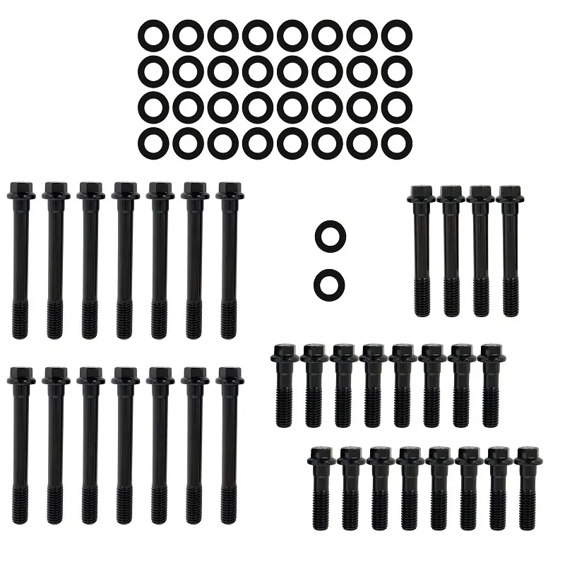 Kit de boulons de culasse et de rondelles adaptés aux petits blocs Chevrolet SBC 1955 2000 265 5.0L 283 5.7L 302 305 350 de 400 à