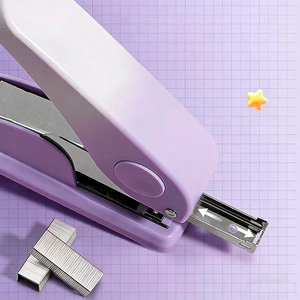<span class=keywords><strong>Agrafeuse</strong></span> manuelle portable légère en plastique HUACHI, <span class=keywords><strong>sans</strong></span> agrafes, capacité de 24/6-80 pièces, pour un travail simplifié - Product Image 4