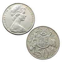 Monedas conmemorativas de estilo antiguo de 50 centavos de Australia de 1966, regalos, decoración del hogar