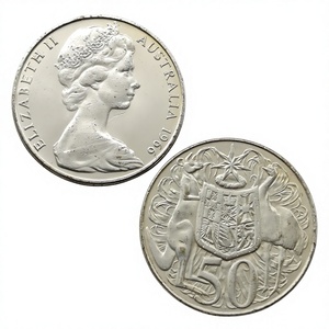 Pièces de monnaie commémoratives de style antique de 50 cents d'Australie de 1966, cadeaux, décoration de la maison - Product Image 4