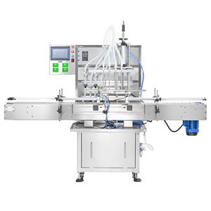 Machines de remplissage automatiques à 4 têtes pour sauce chili, pâte, shampoing, savon, bouteilles en plastique, boissons, huile, liquides, jus, miel, parfum - Product Image 1