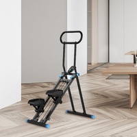Appareil d'escalade cardiovasculaire pliable en métal de haute qualité, portable, réglable et silencieux pour usage domestique
