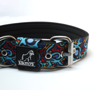 Graffiti Custom <b>Dog</b> <b>Collar</b> Nylon Ribbons Luxury Fashion Metal Buckle Hardware Logo Color Printing High Quality Craft Lunong - Product Image 3