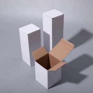 带有可定制徽标的小型瓦楞纸包装盒，适用于包装玻璃蜡烛罐。 - Product Image 2