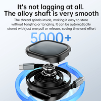 1.2m Portable Rétractable Usb Type c Câble Chargeur 60w Câble de Charge Rapide Tipo c a Tipo c Câble Fabricants