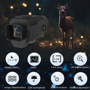 Produit original authentique Z9001, monoculaire numérique infrarouge avec zoom 8X, lunettes de vision nocturne avec lumière rechargeable 3000mAh pour l'extérieur - Product Image 4