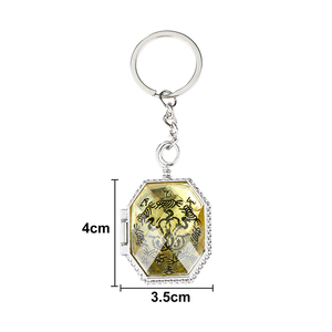 ZRM Llavero Colgante Grande <span class=keywords><strong>de</strong></span> Aleación <span class=keywords><strong>de</strong></span> Zinc con Doble Serpiente Abrible para Horcruxes, <span class=keywords><strong>Slytherin</strong></span>, Venta Directa del Fabricante - Product Image 3