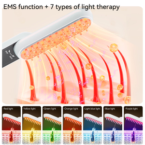 Colorlight 360° Rotating Storage Hair Comb with Scalp Drug Applicator EMS Microcurrent Multi-functional <b>Massage</b> Comb Customized - Product Image 6