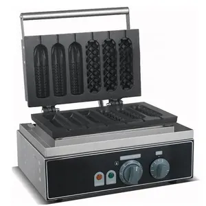 Snack maschinen 110v 220v Muffins 6 Sticks Mais und Hot Dog Waffeleisen zu verkaufen