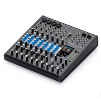 Console de mixage audio 10 canaux OPERA 10PRO, préampli micro à faible bruit, USB, DSP, enregistrement en direct