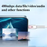 Câble de données USB-C 60W en gros, 480 Mbps, USB vers Type-C, câble de charge rapide 60W pour iPhone 16 et Android, compatibilité complète des protocoles