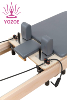 Machine de Pilates pliable personnalisée avec logo, réglable, antidérapante, en bois de hêtre, équipement de fitness et de yoga pour la maison, OEM