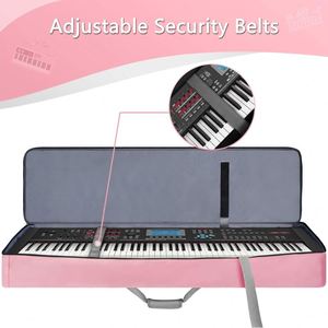 Étui pour clavier gratuit, sac de transport pour clavier de piano durable et entièrement rembourré de 10 mm avec sangle réglable - Product Image 2