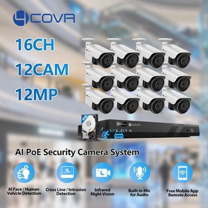 <span class=keywords><strong>Sistema</strong></span> de Cámaras de Seguridad 4COVR de 16 Canales, 12 Cámaras de 12MP 6K PoE con Detección Facial por IA, <span class=keywords><strong>Sistema</strong></span> de <span class=keywords><strong>Videovigilancia</strong></span> IP para Exteriores - Product Image 2