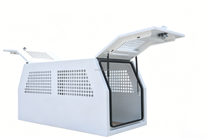 Custom Flat Alloy 1800mm Dual/Single/Extra Cab Aluminum Ute Canopy With Dog <b>Box</b> Powder Coating for Pickup Truck - Product Image 6