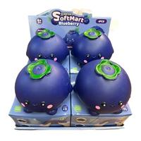 Produit phare : Squishy anti-stress personnalisé de bureau, 14 cm, parfumé à la myrtille, doux, extensible et compressible, pour la relaxation et le jeu sur table