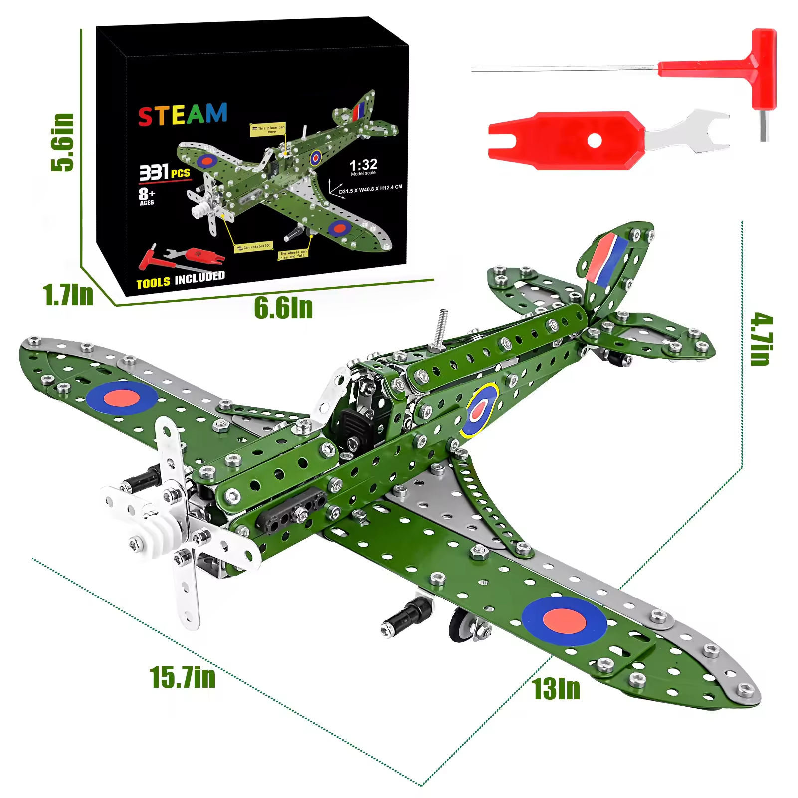 2024 Hot Sale Construction Metal Erector Set for Kids