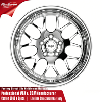 Jantes forgées WELD S77 RT-S 15-22 pouces 3 pièces 5x114.3 5x120 Jantes de course pour Mustang Camaro Challenger Buick Regal Dodge