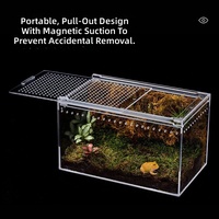 Enclos pour reptiles en acrylique transparent haute définition, rack pour reptiles, terrarium en acrylique, présentoir pour reptiles en acrylique