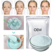 Poudre Hydrogel Visage Menthe Poivrée Vitamine C Marque Blanche Apaisante Calmante Purifiante Hydratante Soin Anti-Imperfections Végétalienne Vente en Gros OEM
