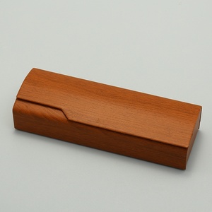 Nhà máy tại chỗ biểu tượng tùy chỉnh bao bì Kính mắt lưu trữ hộp kính cổ điển đơn giản vuông hạt gỗ lật kính đọc sách trường hợp - Product Image 4