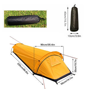 เต็น<span class=keywords><strong>ท์</strong></span>ผ้าใบกันน้ำแบบเดี่ยวสำหรับตั้งแคมป์ ที่พักส่วนตัว พร้อมถุงนอน โครงสร้างแบบห้องนอนเดียว - Product Image 2