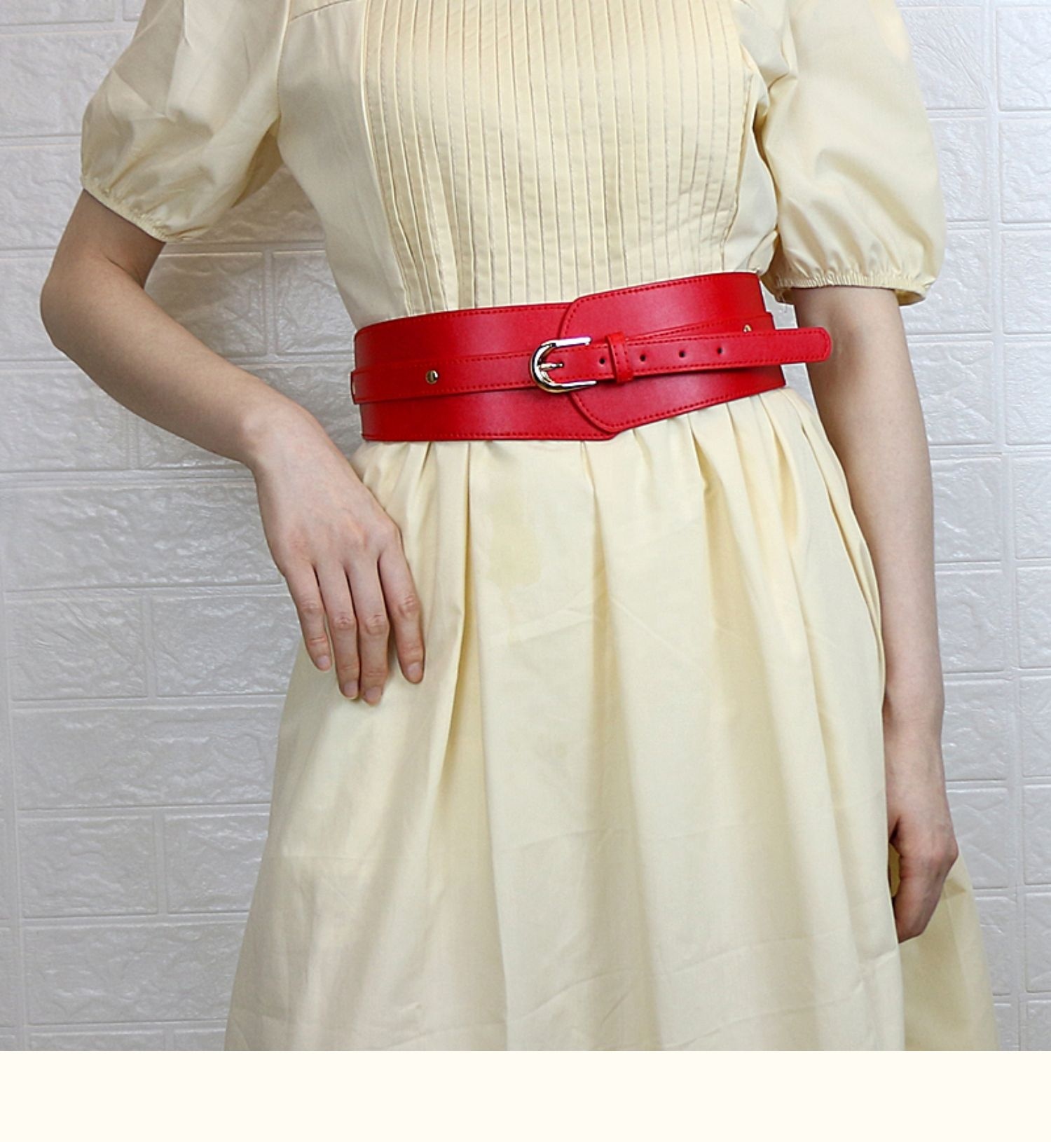 PU Leather Belt with Elastic - Versatile Fashion Accessory